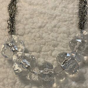 Dazzling Silver Crystal Necklace